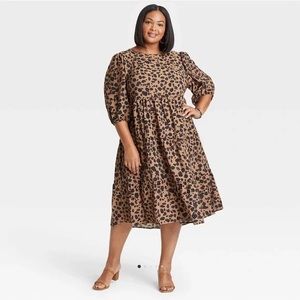 Ava and Viv leopard print dress